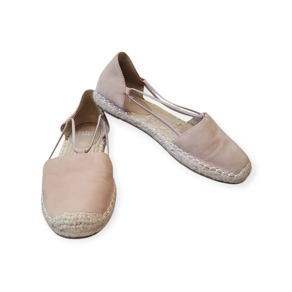 Eileen‎ Fisher Lee Tumbled Nubuck Leather Espadrille